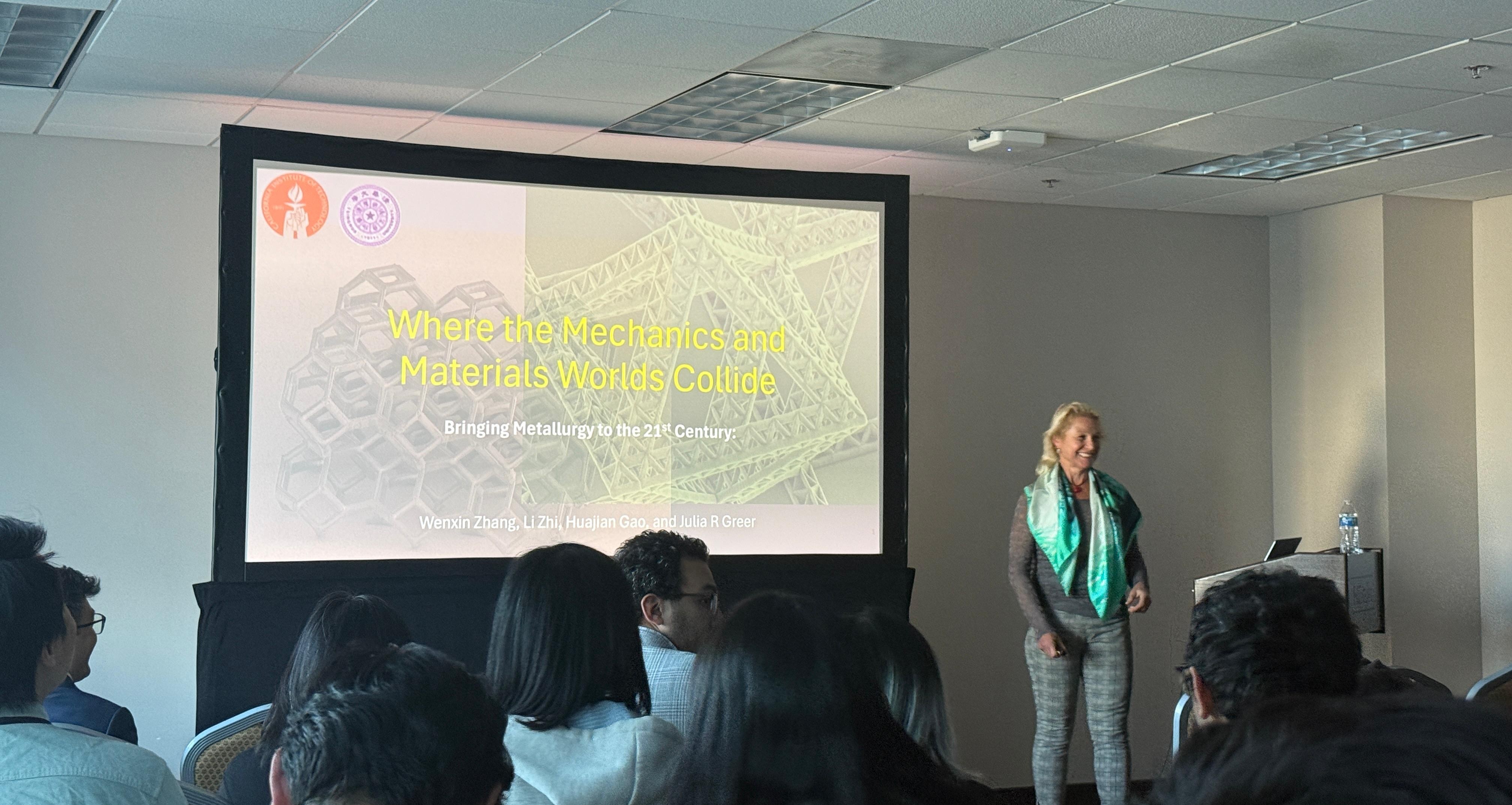 Prof. Julia R. Greer Keynote, SES 2025